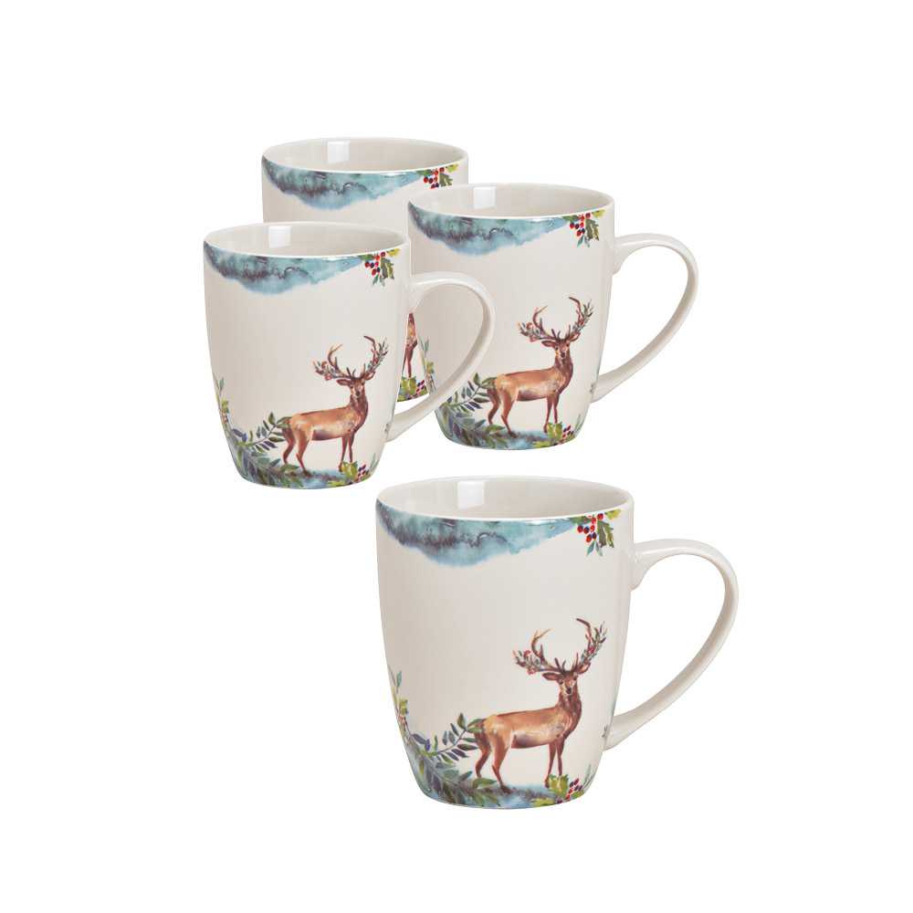 Becherset "Hirsch", 4-tlg.