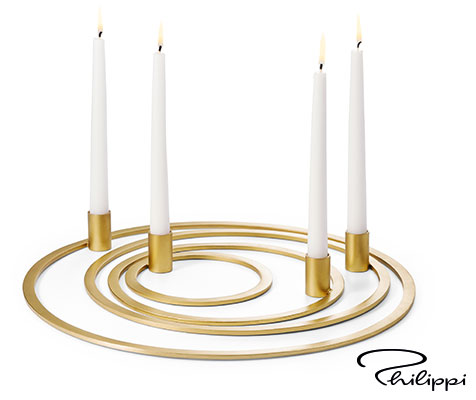 Design-Kerzenhalter "Four Rings"