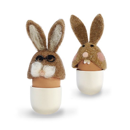 Eierwärmer Hase, 2tlg.