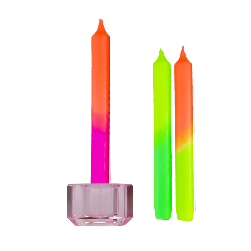 Kerzenständer "Kristall Rose", inkl. Kerzen