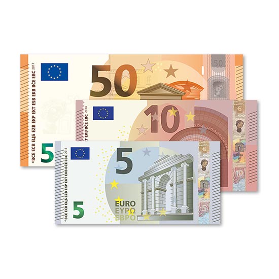 65 € Verrechnungsscheck