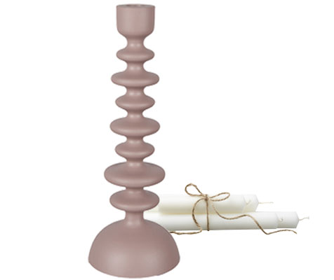 Kerzenhalter "STONE", blush