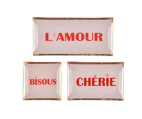 Dekoteller-Set „Zoé“, 3-tlg.