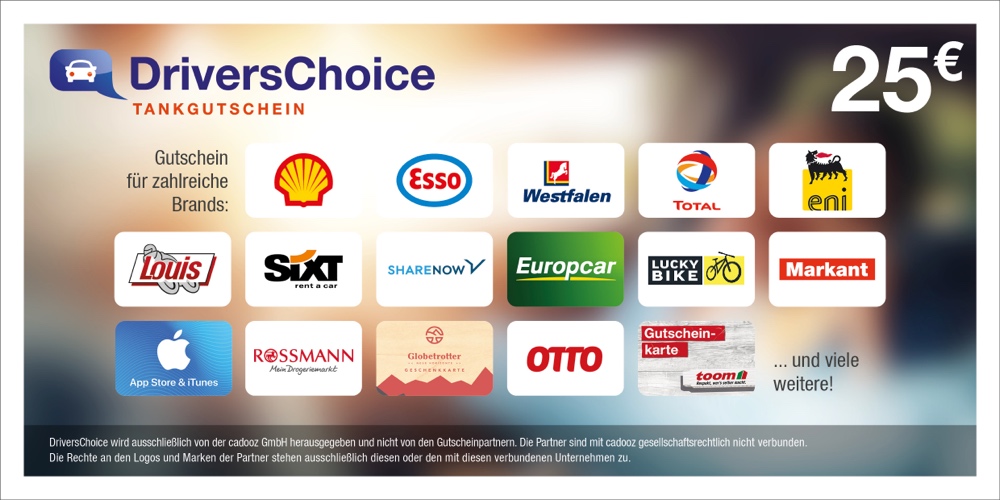 25 € Drivers Choice Gutschein