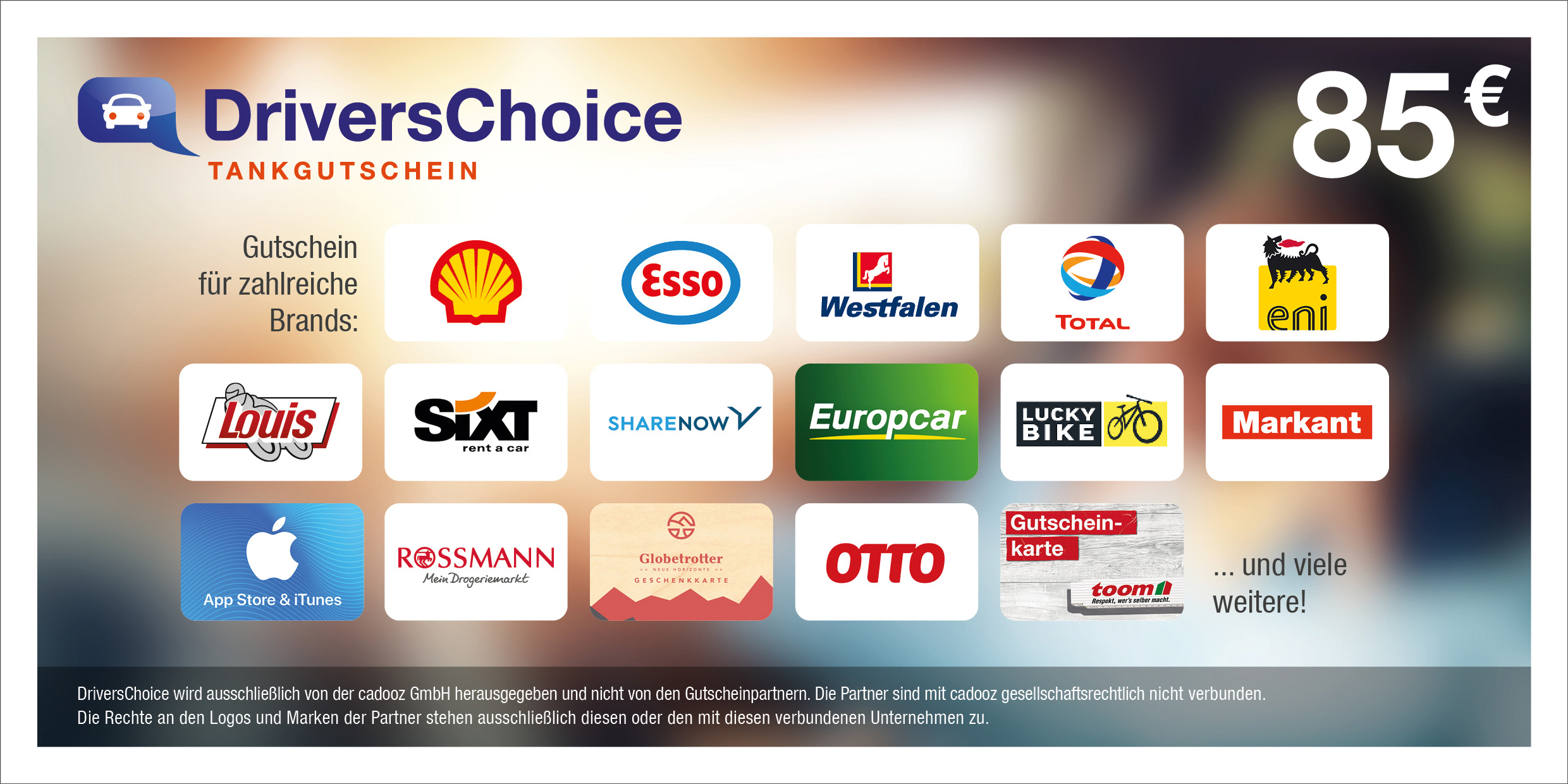 85 € Drivers Choice Gutschein