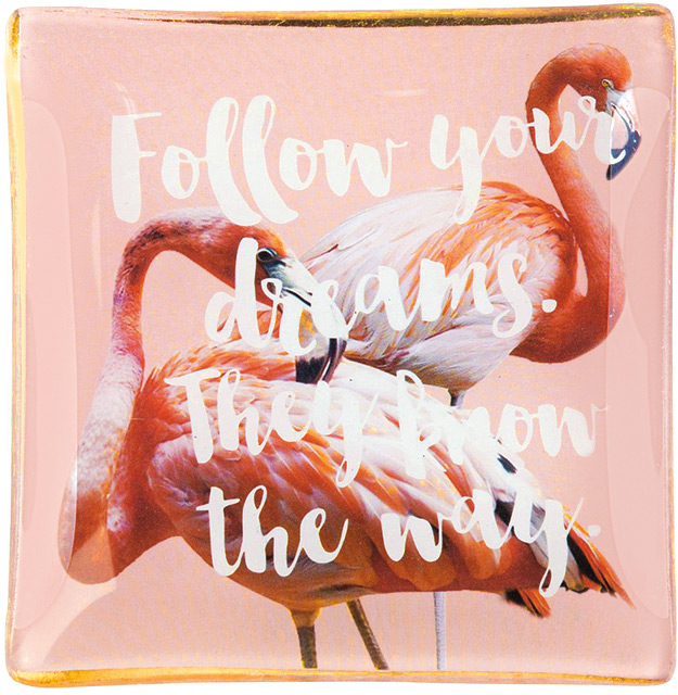 Glasteller „Follow your dreams“