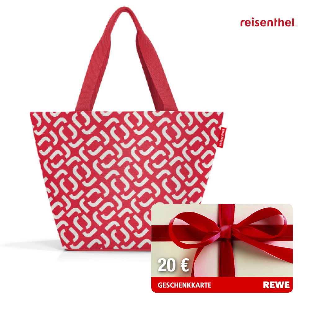 20 € REWE-GUTSCHEIN + SHOPPER „SIGNATURE RED“