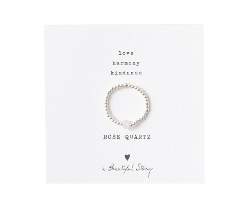 Ring "a Beautiful Story", versilbert