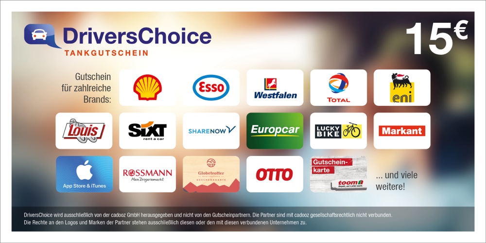15 € Drivers Choice Gutschein