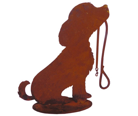 Hund "Rocky", Metalldekoration