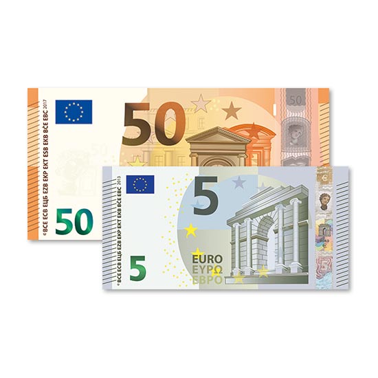 55 € Verrechnungsscheck