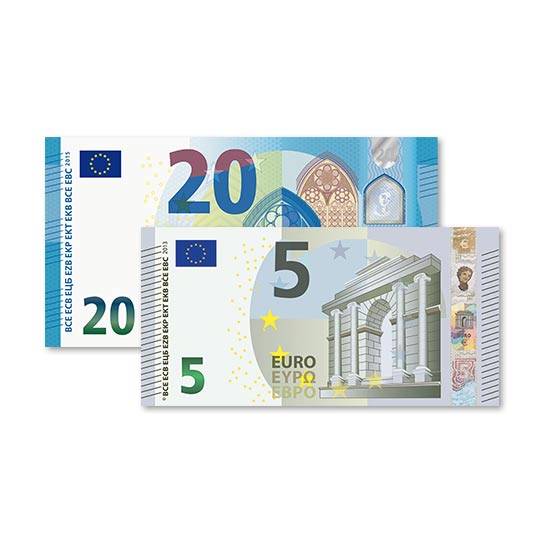 25 € Verrechnungsscheck