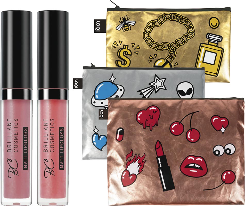 Lipgloss-Set + Zip-Pockets