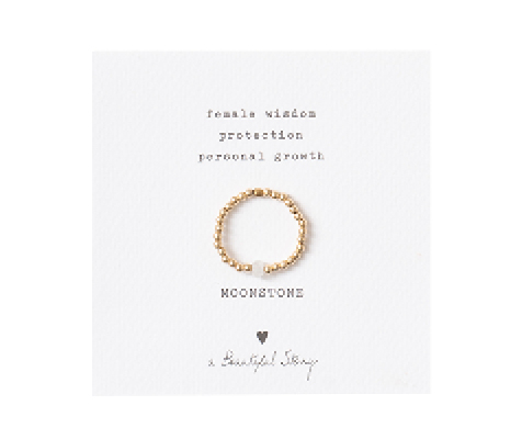 Ring "a Beautiful Story", vergoldet