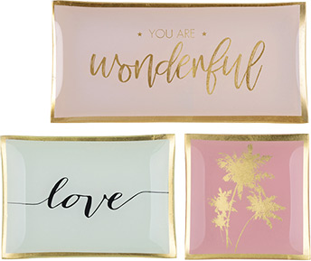 Dekoteller-Set "Emotion", 3-tlg.